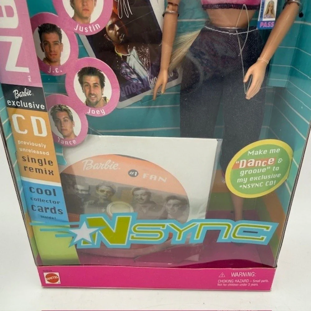 Mattel Barbie NSYNC #1 Fan Doll 2000 with Exclusive CD and Collector Cards 50534